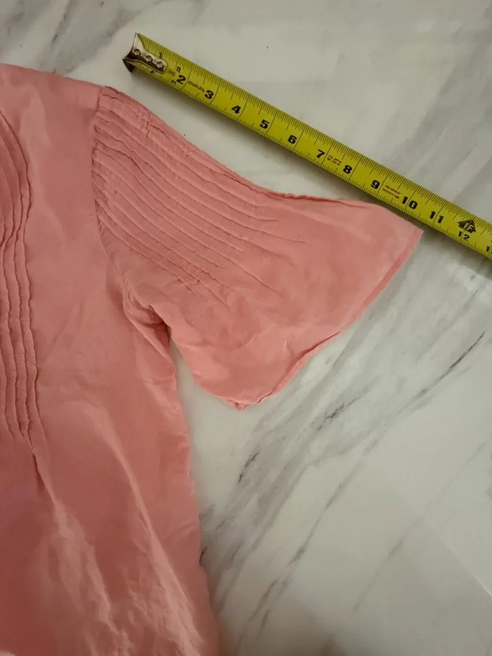 Beautiful J.Crew Silk-Cotton Voile Pintuck Top BB266 Soft Blush Pink XS $99